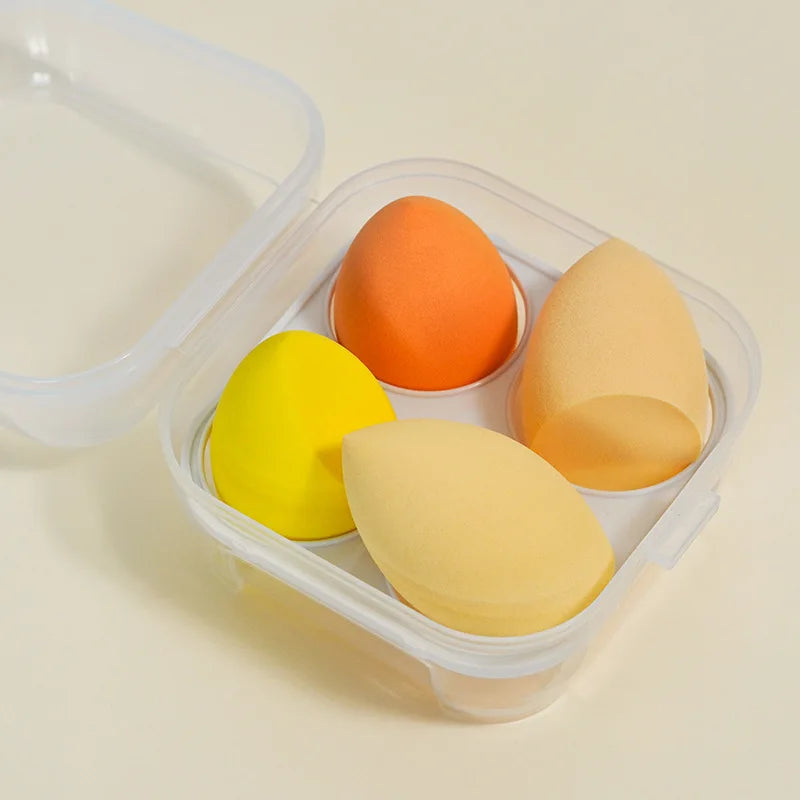 4Pcs Makeup Sponge Set Face Beauty Powde Beauty Egg Foundation Sponges Cosmetic Puff Women Make up Accessories Beauty Tools